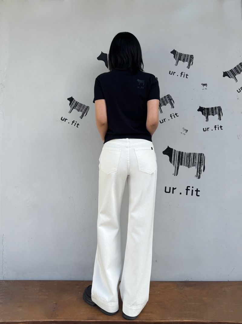 HEMLINE WHITE DING DENIM PANTS code 25010