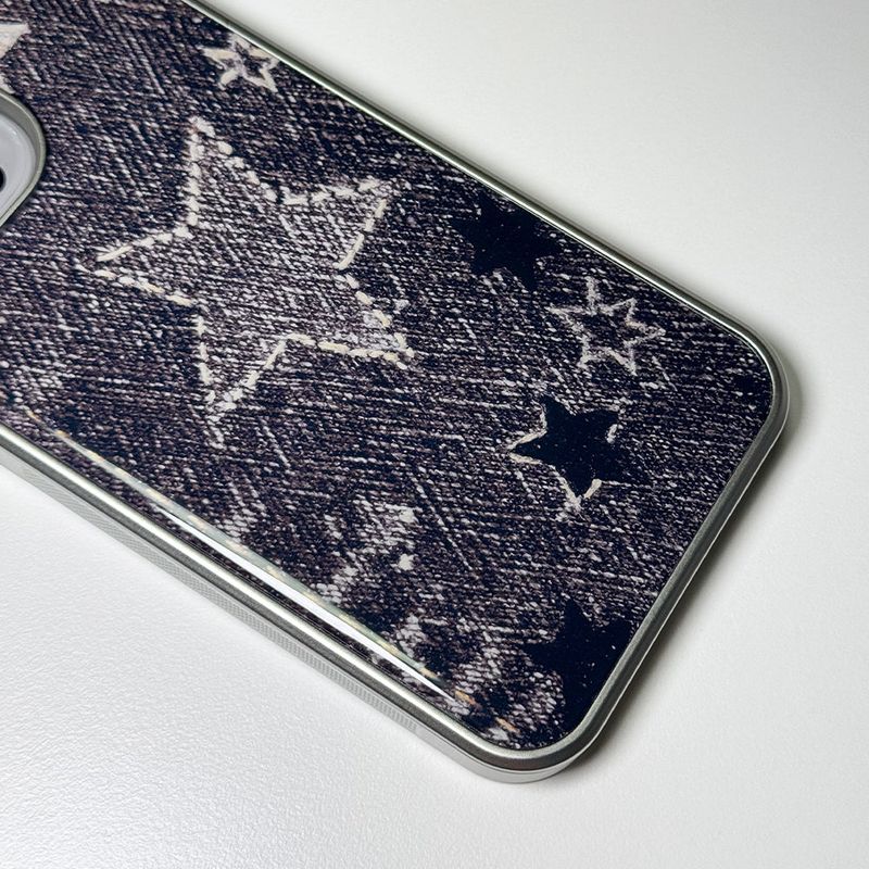 Faded Denim Stardust Phone Case Brown (SV_Epoxy)