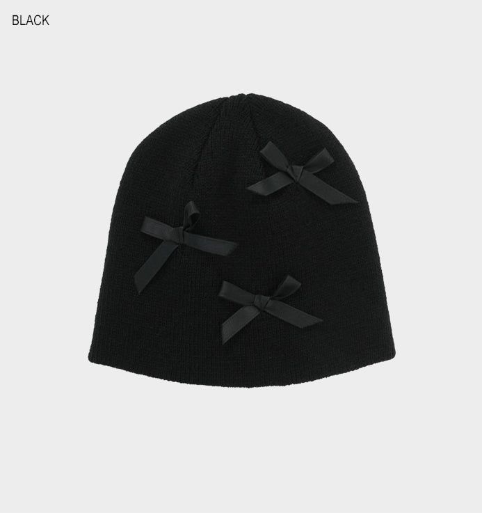 Cont ribbon beanie