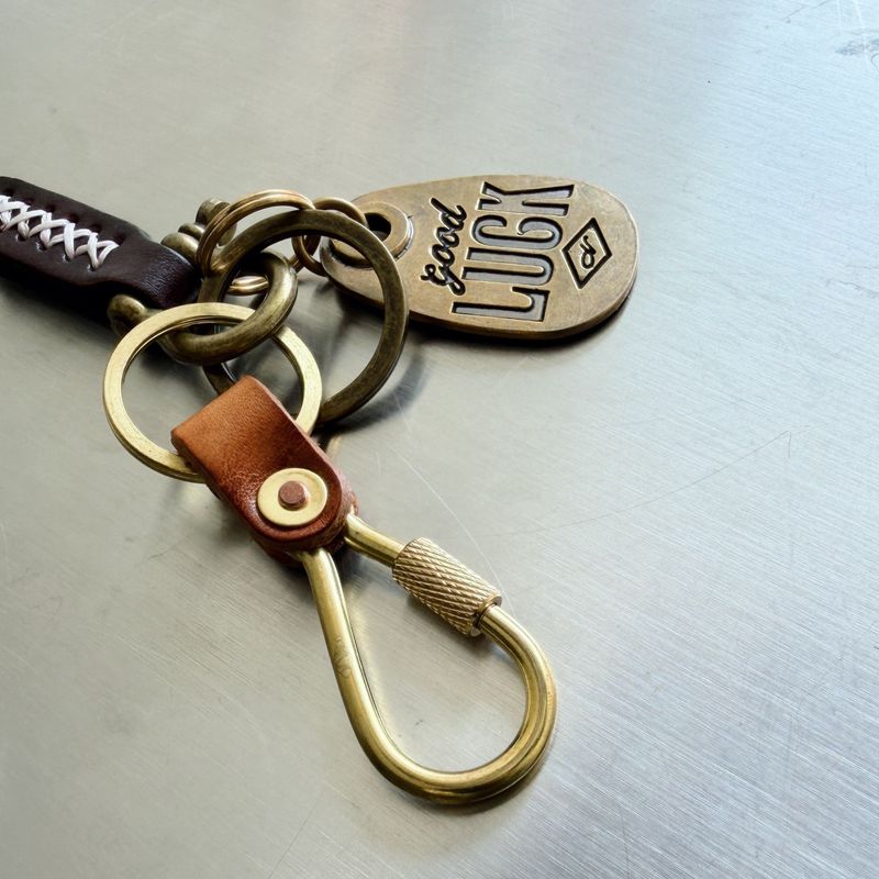 Brass Knot Keychain