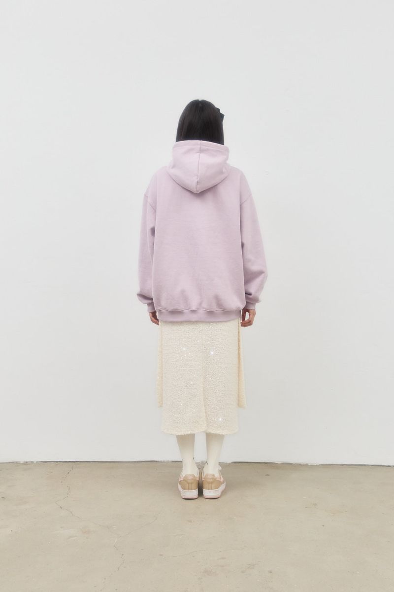 GLITTER SPANGLE KNIT SKIRT (CREAM)