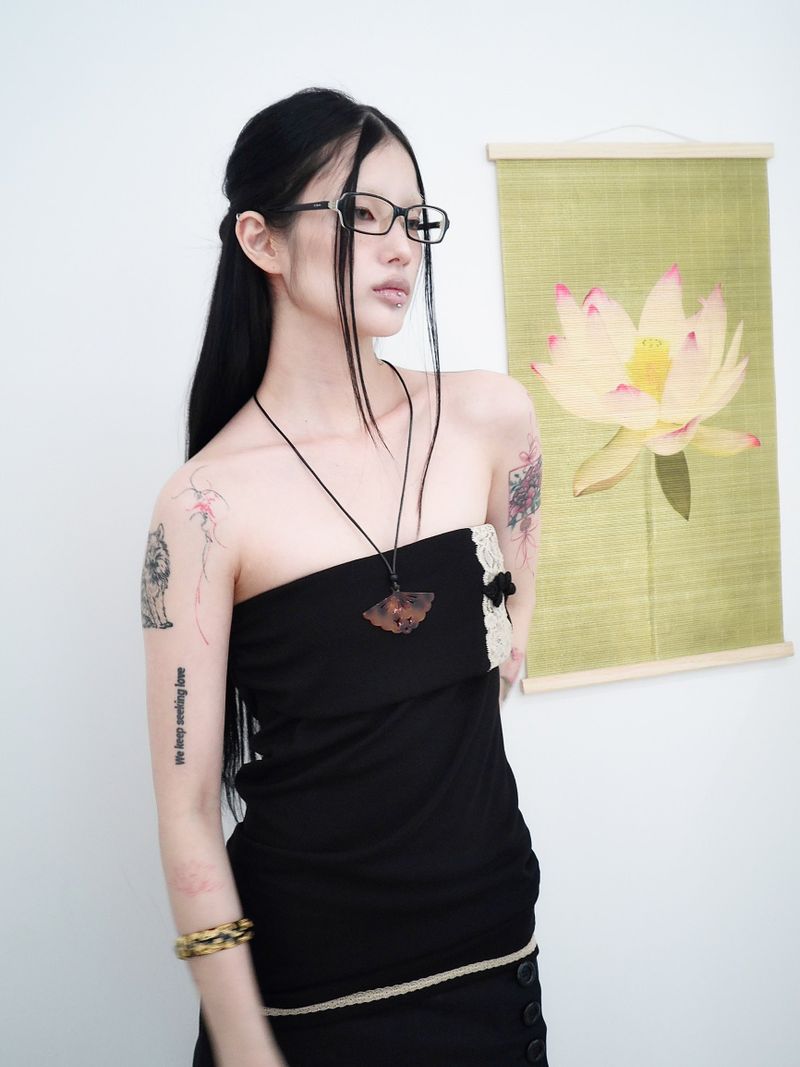 [香] Oriental Fan Necklace (Choker/Long)