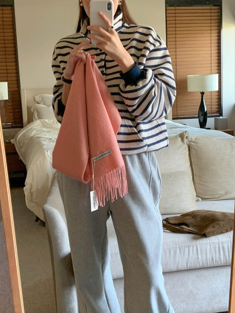 [Wool fleece] Eggdon string two-way pants