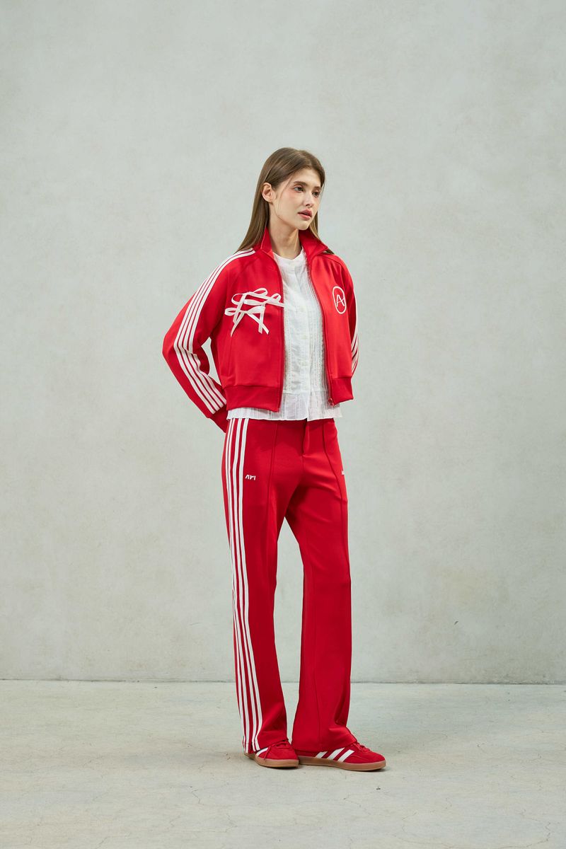 JOEL JERSEY TRACK PANTS / RED