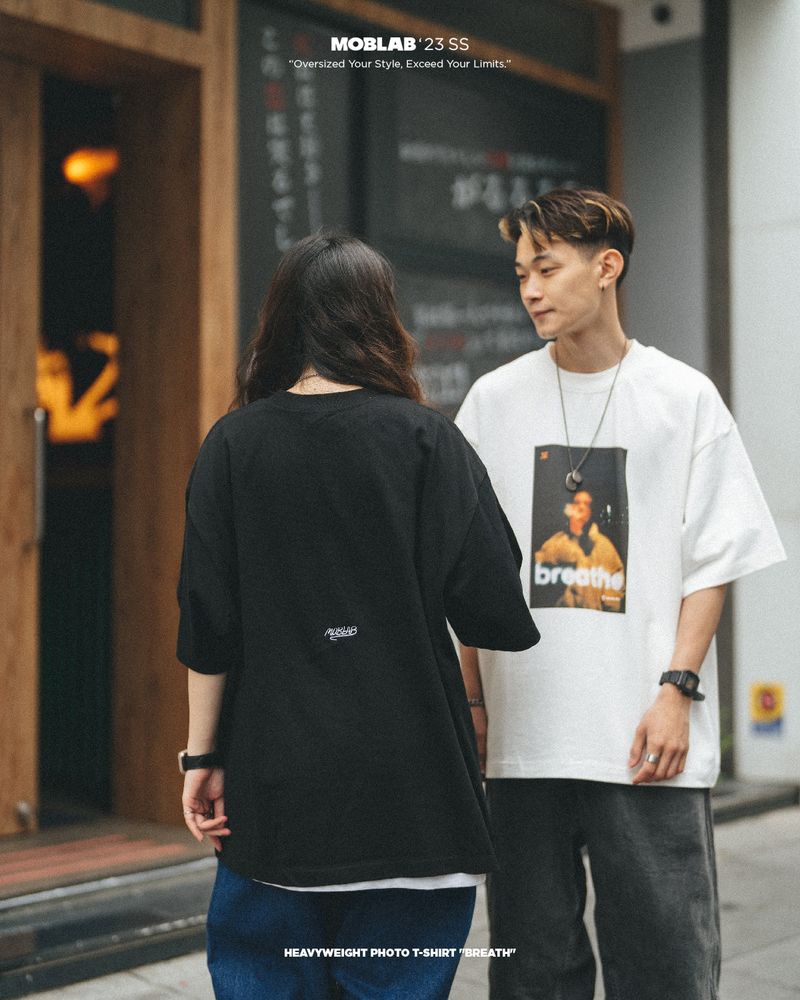 MOBLAB BREATH LOGO TEE BLACK