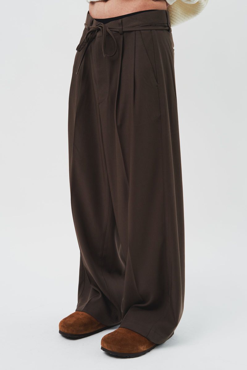 Oriental Rope Wide Trousers (2color)