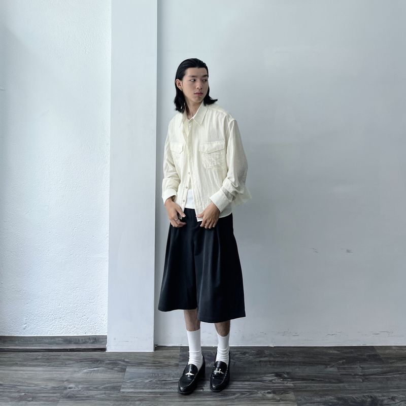 Urban Crinkle Flap Pocket Shirt
