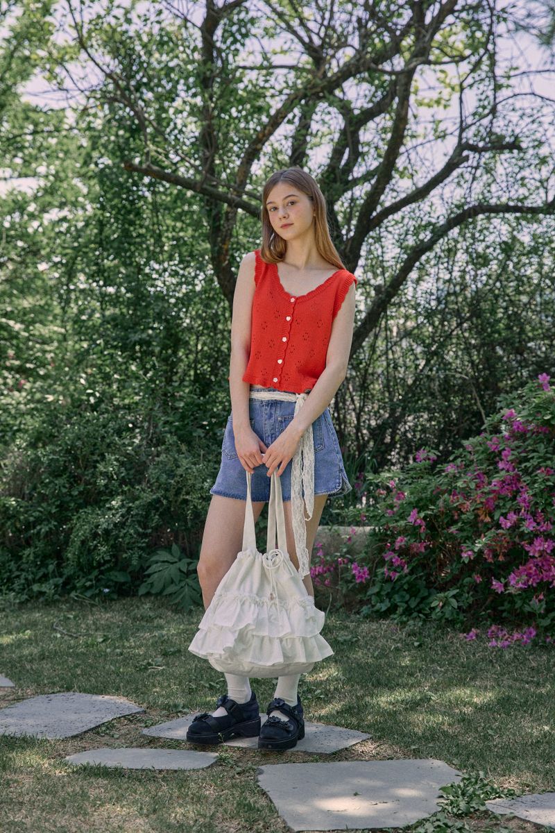 TIERED FRILL BAG (2 COLORS)