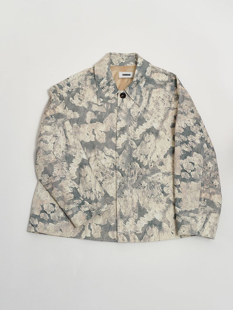 GRAPHIC TWILL JACKET MULTI