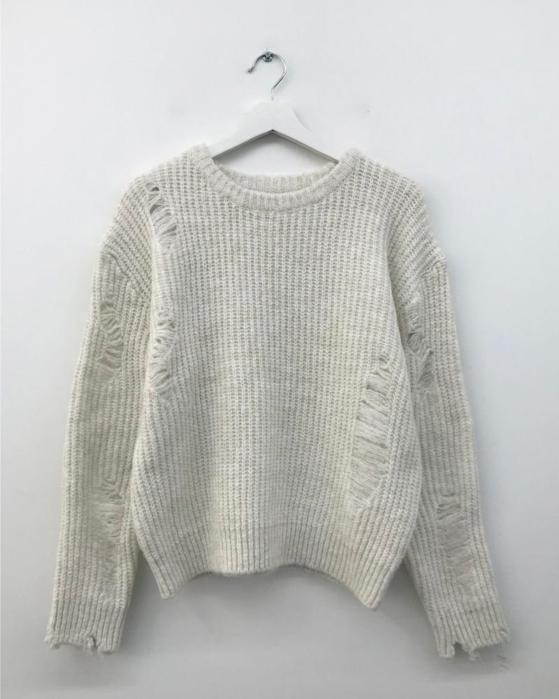 Wool Touch Grunge Knit (4color)