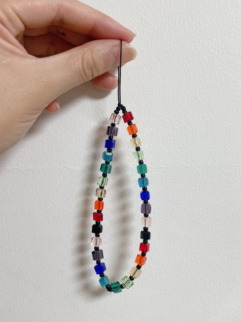 Rainbow Crystal Phone Strap