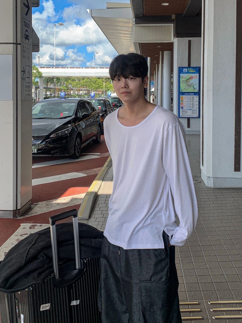 Maison Boat Neck Long Sleeve Tee