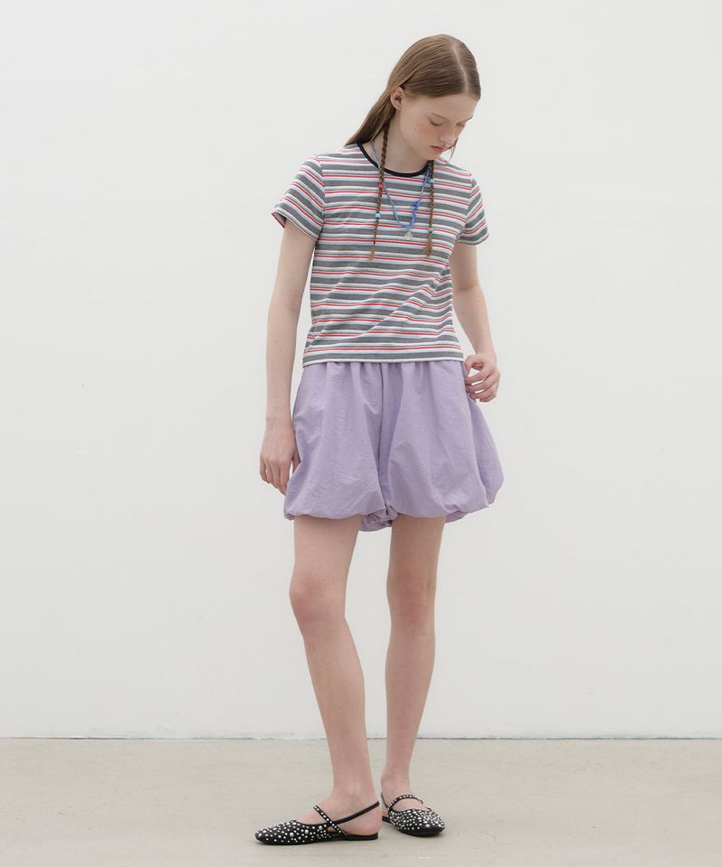 Multi Striped T-shirt - Grey