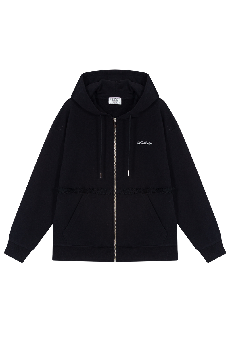 Meringue hood zip-up