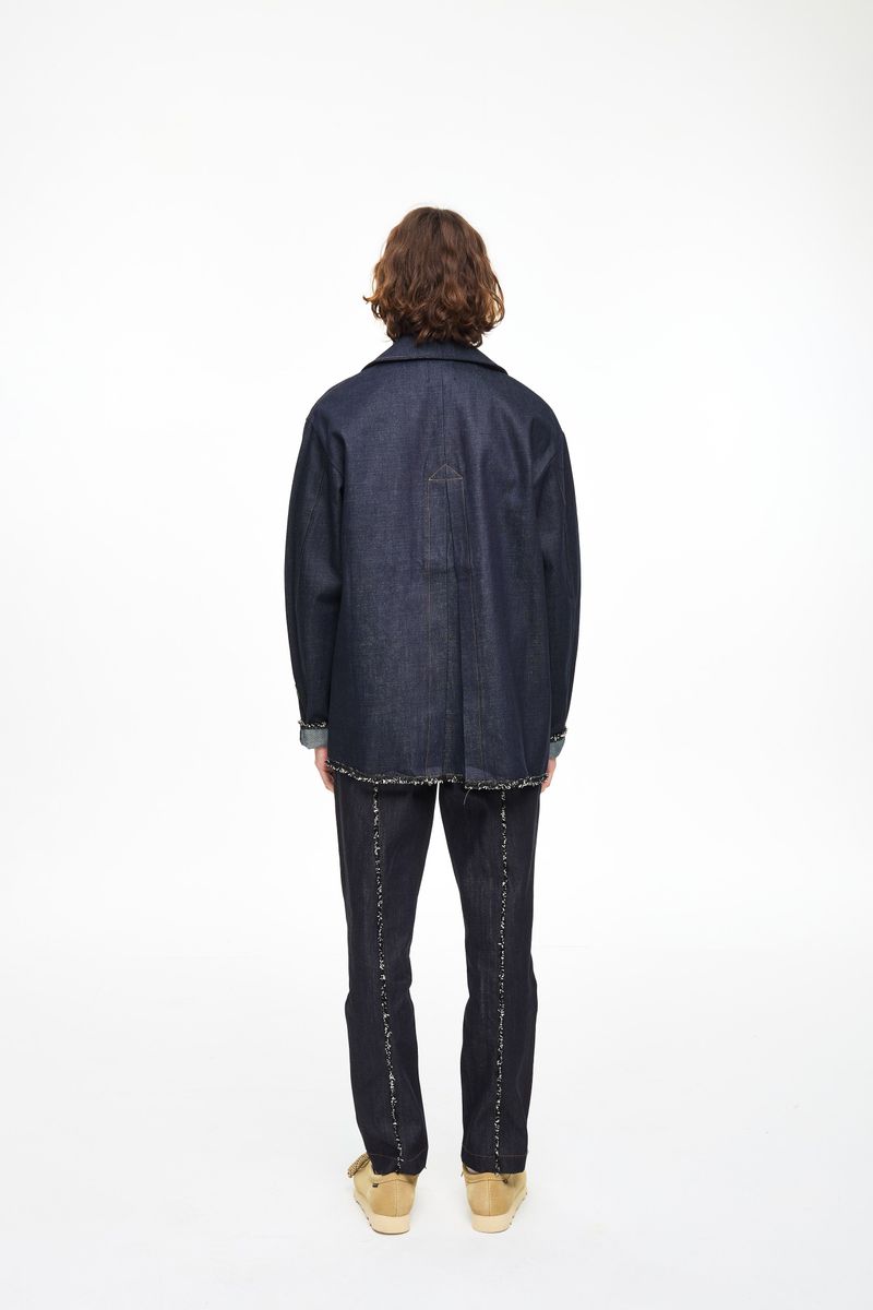 ZODIAC DETAIL DENIM PANTS