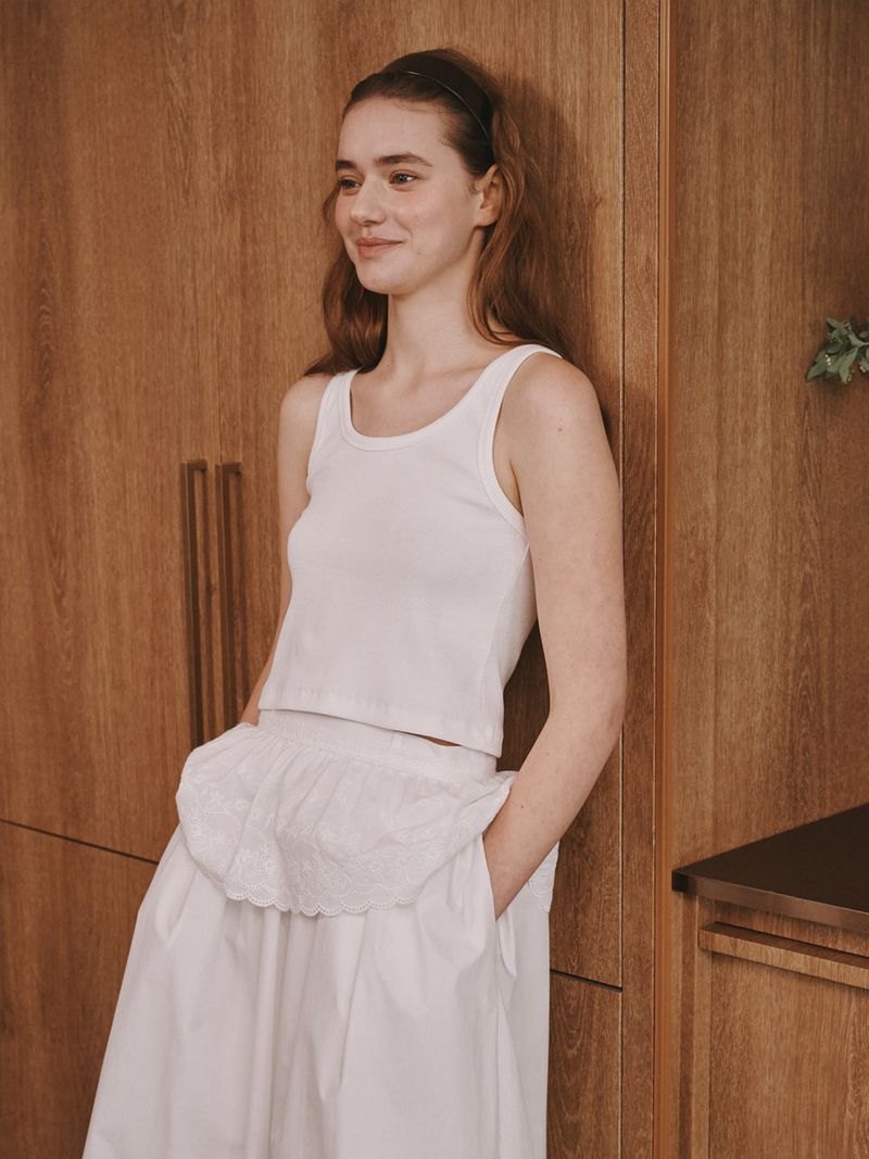 Round sleeveless (Ivory)