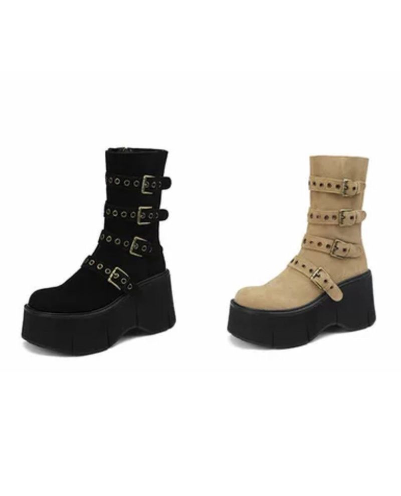skill mid boots(2 color)