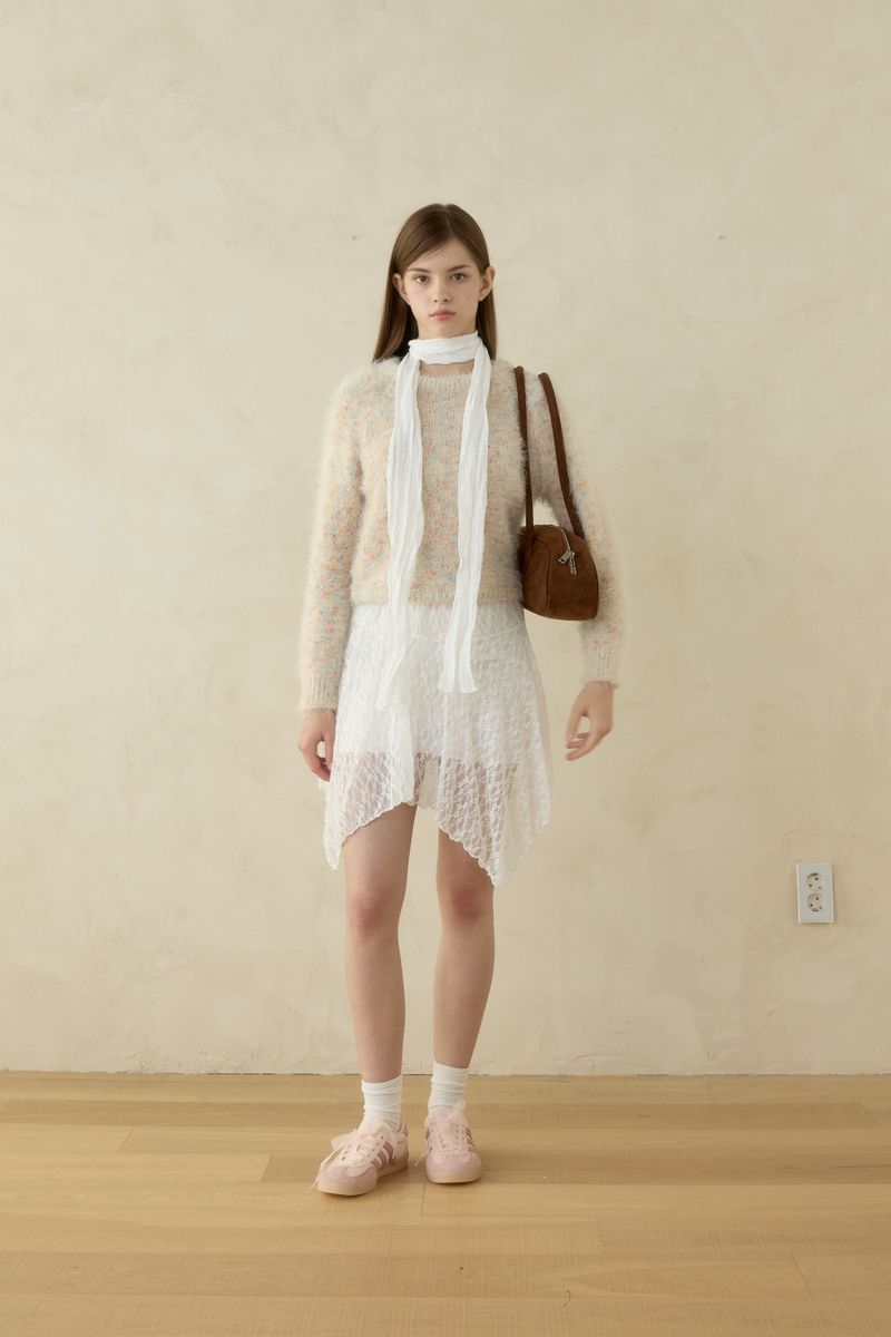VINTAGE FLORA LACE SKIRT