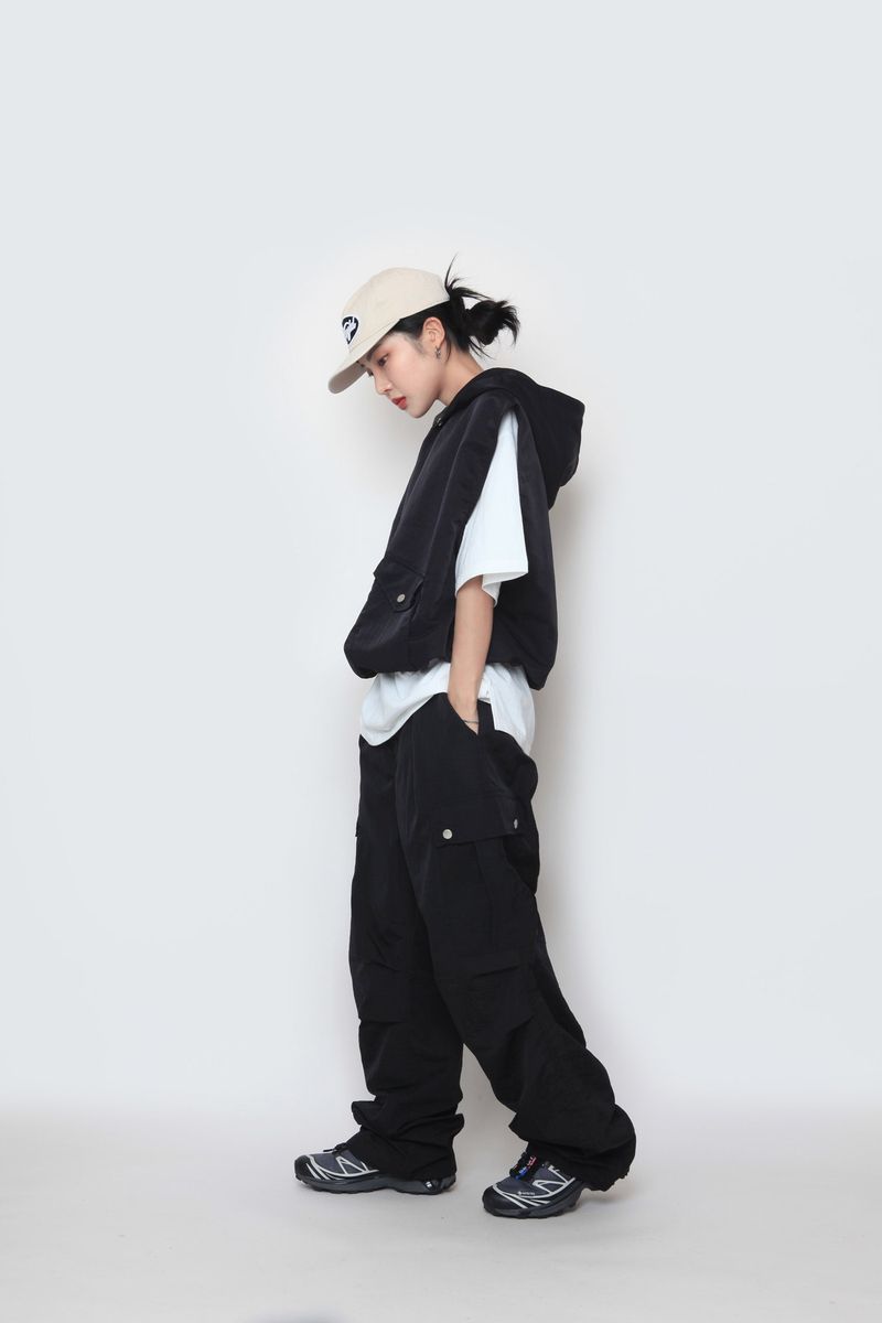 WASHIHO hooded pocket vest