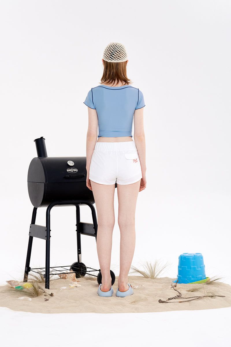 CHERRY INNERPANTS BOARDSHORTS [WHITE]