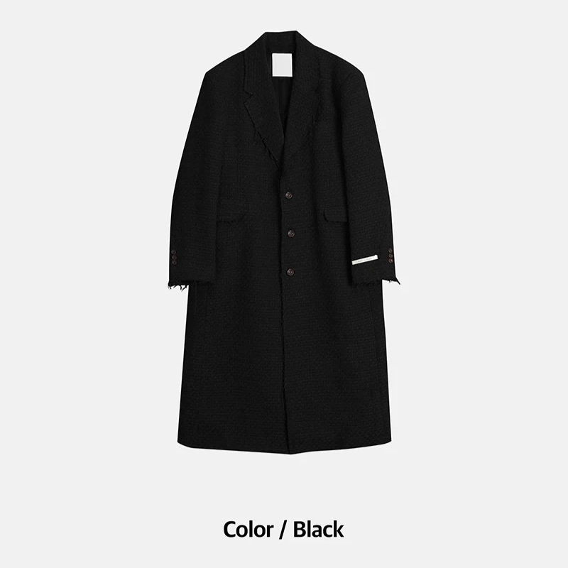 [F/W] Tweed cutting wool coat(2color)