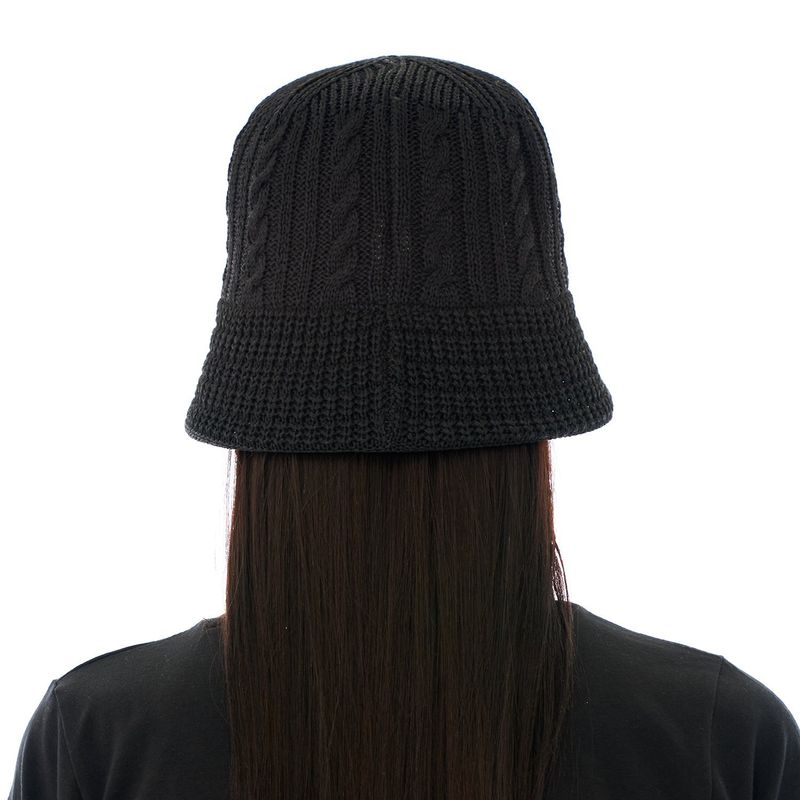 Ribbon Summer Knit Hat [Black]