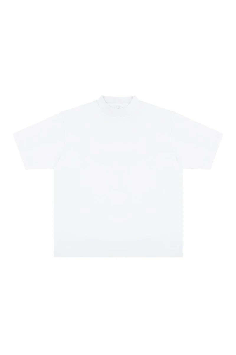 Heavyweight Cotton Mock Neck Tee