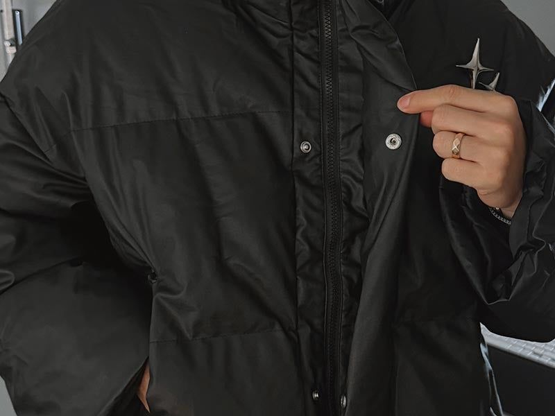 ASCLO Brooch Leather Padded Jumper