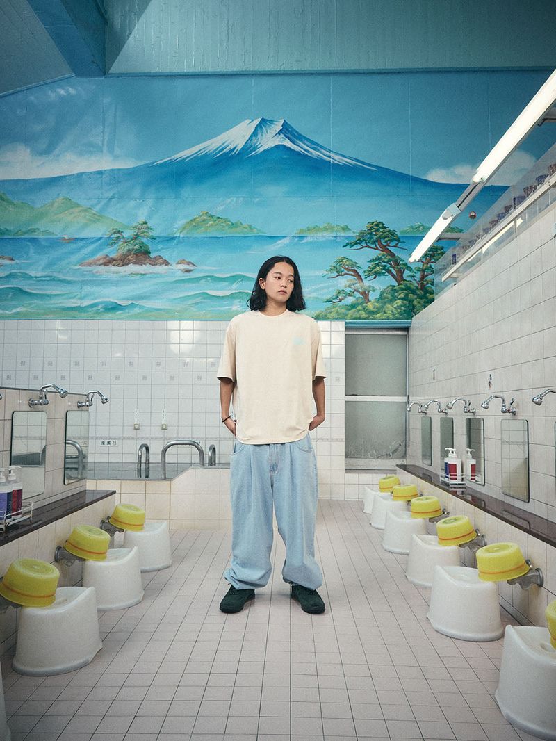 MID90 BAGGY DENIM PANTS LIGHTBLUE