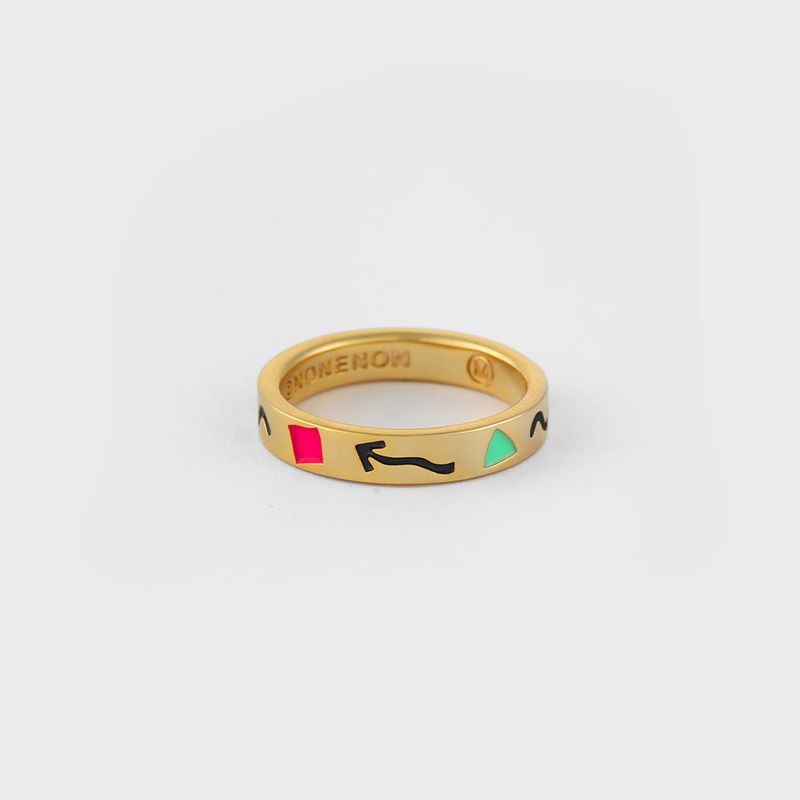 DOODLE RNG(4mm) SILVER925(18K GOLD PLATED)