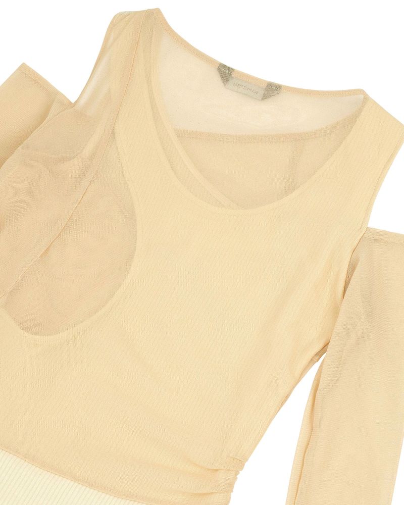 In&Out Knitted Top _ IVORY