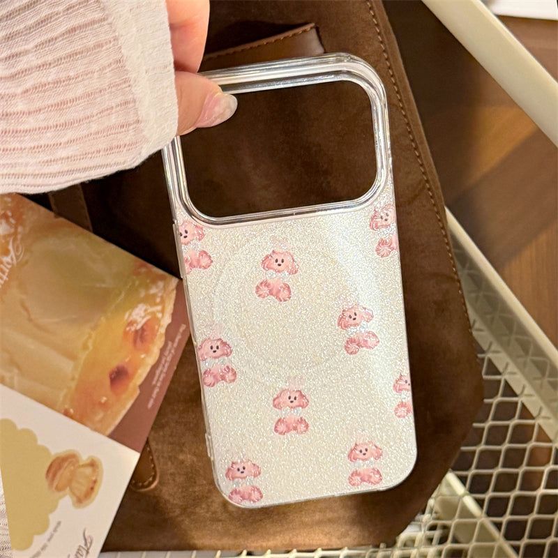Bling Bling Glitter Chef Puppy Talk iPhone Case