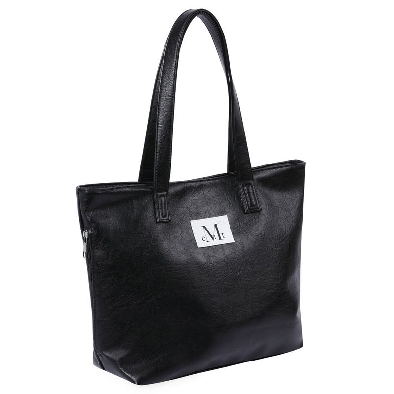 RIENNE SIDE ZIPPER LEATHER SHOULDER BAG UNISEX (2COLOR)