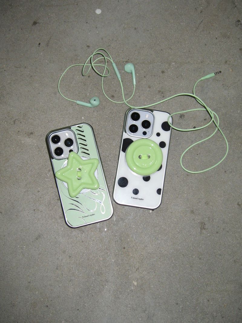 Lime choco button tok (Round), Mag safe