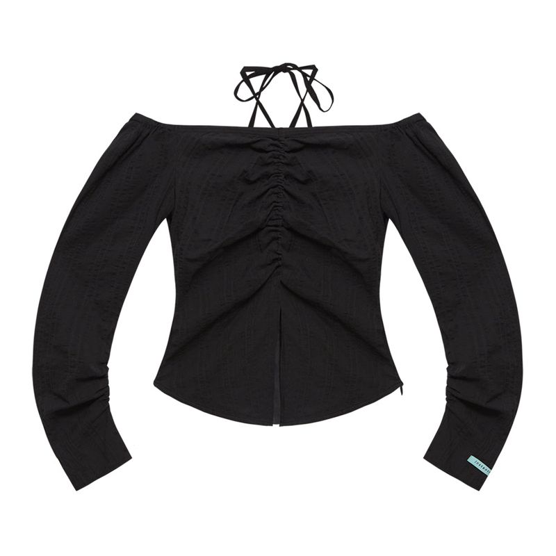 INSTANTFUNK（インスタントファンク）の「Off-the-shoulder shirred blouse（Tops）」