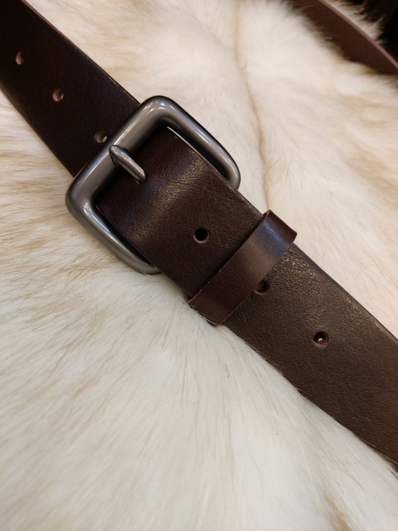 LMN Laurent Metal Cowhide Belt (4 colors)