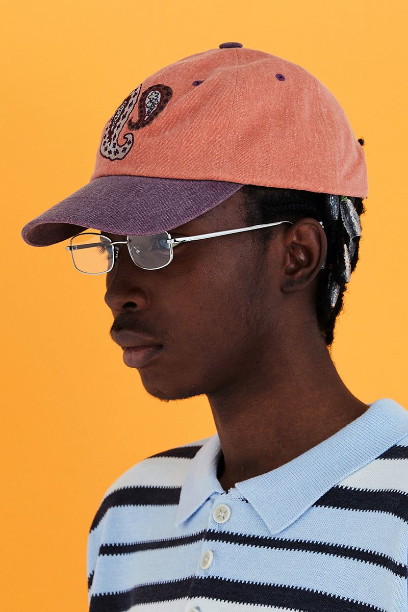 PAISLEY BALL CAP / ORANGE