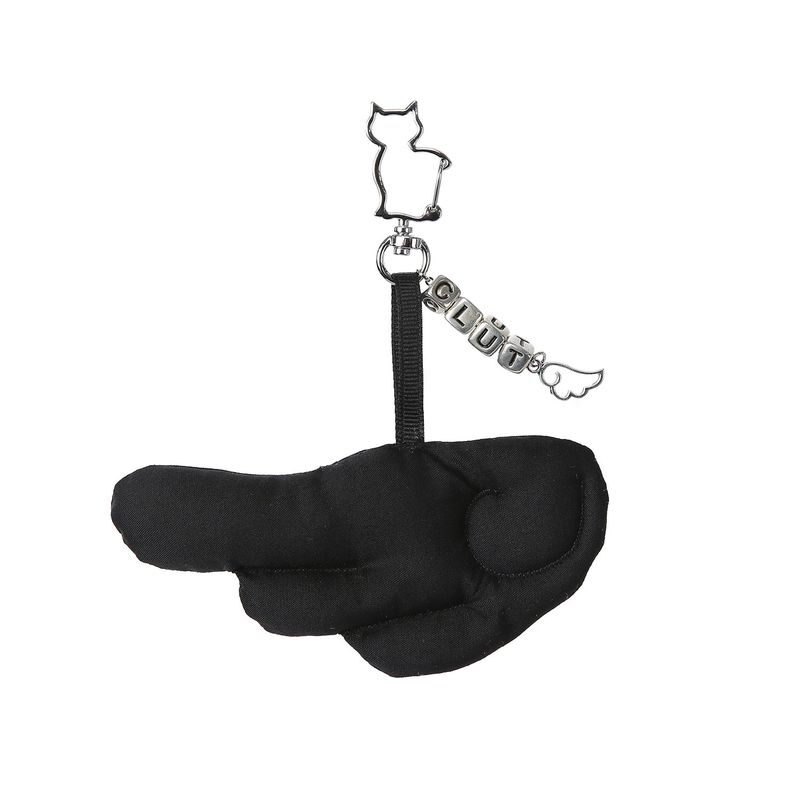 Angel Wing Keyring - BLACK
