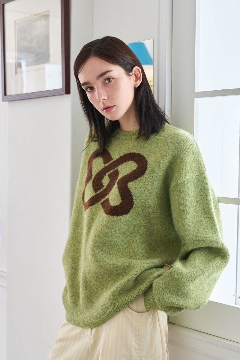 MP SYMBOL KNIT GREEN