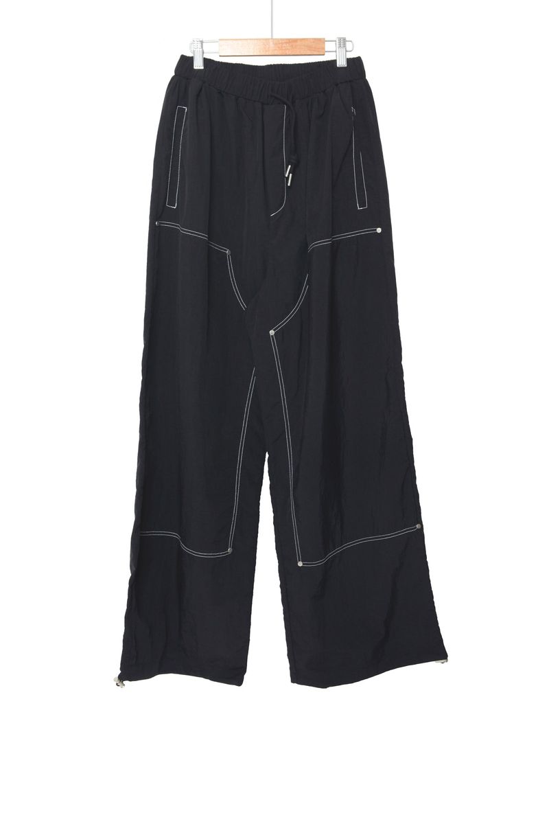 double-stitch nylon pants