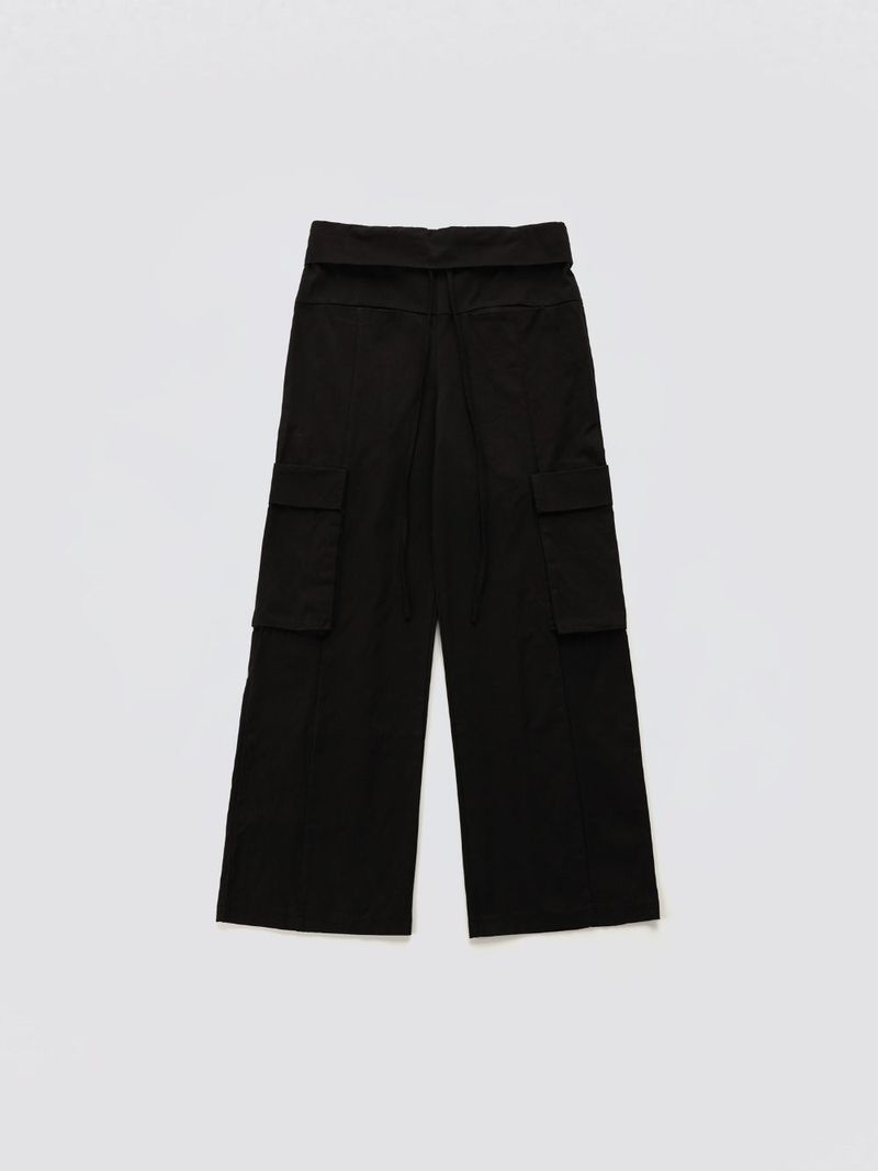 Fold Cargo Pants_Black