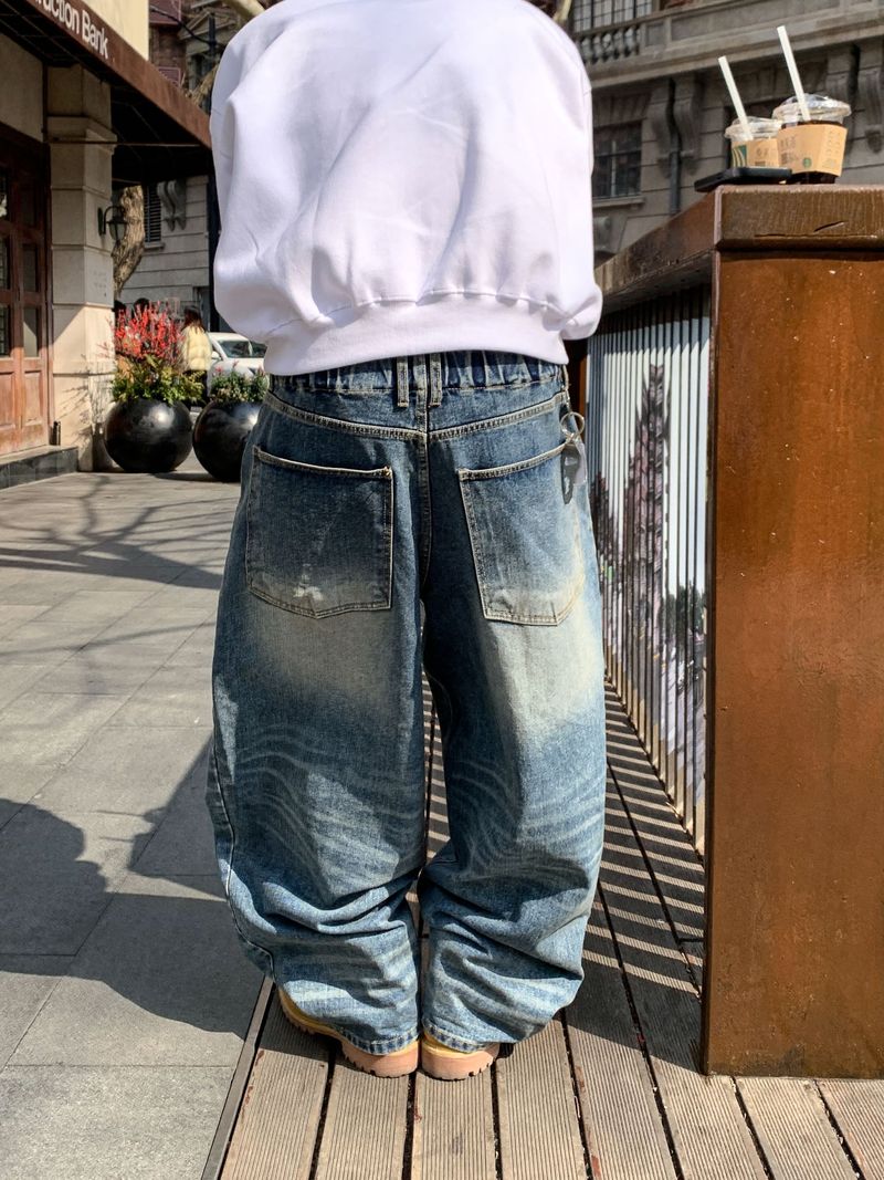 Look Chief Tiger Balloon Denim Pants