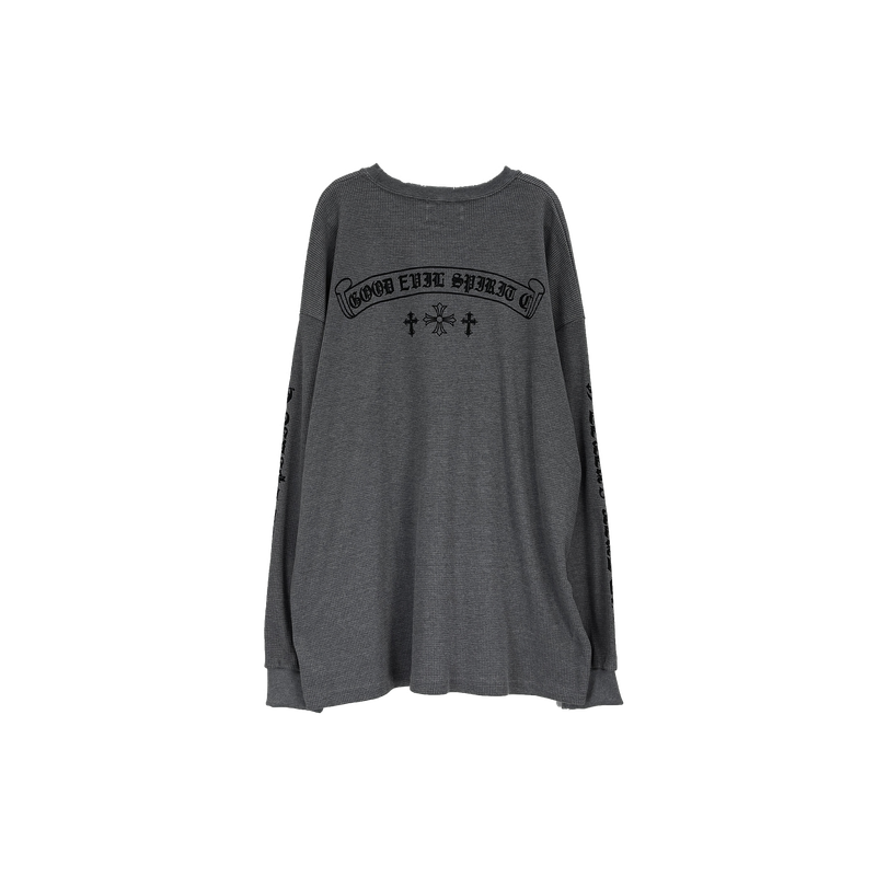 waffle lettering long sleeve