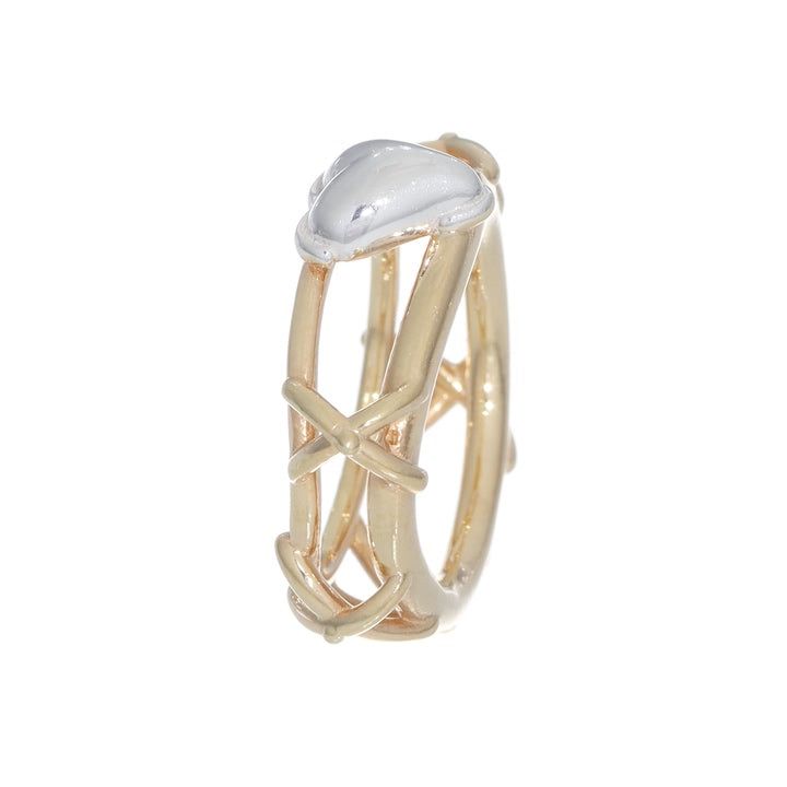 HEART TURTLE RING GOLD(silver+16K gold plated)