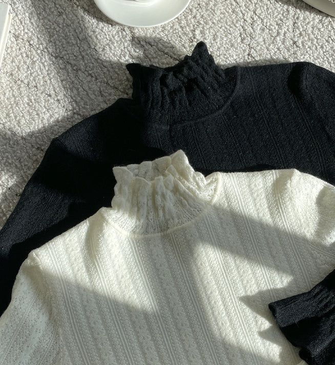 Seca Smoke Brushed Lace Polar Knit