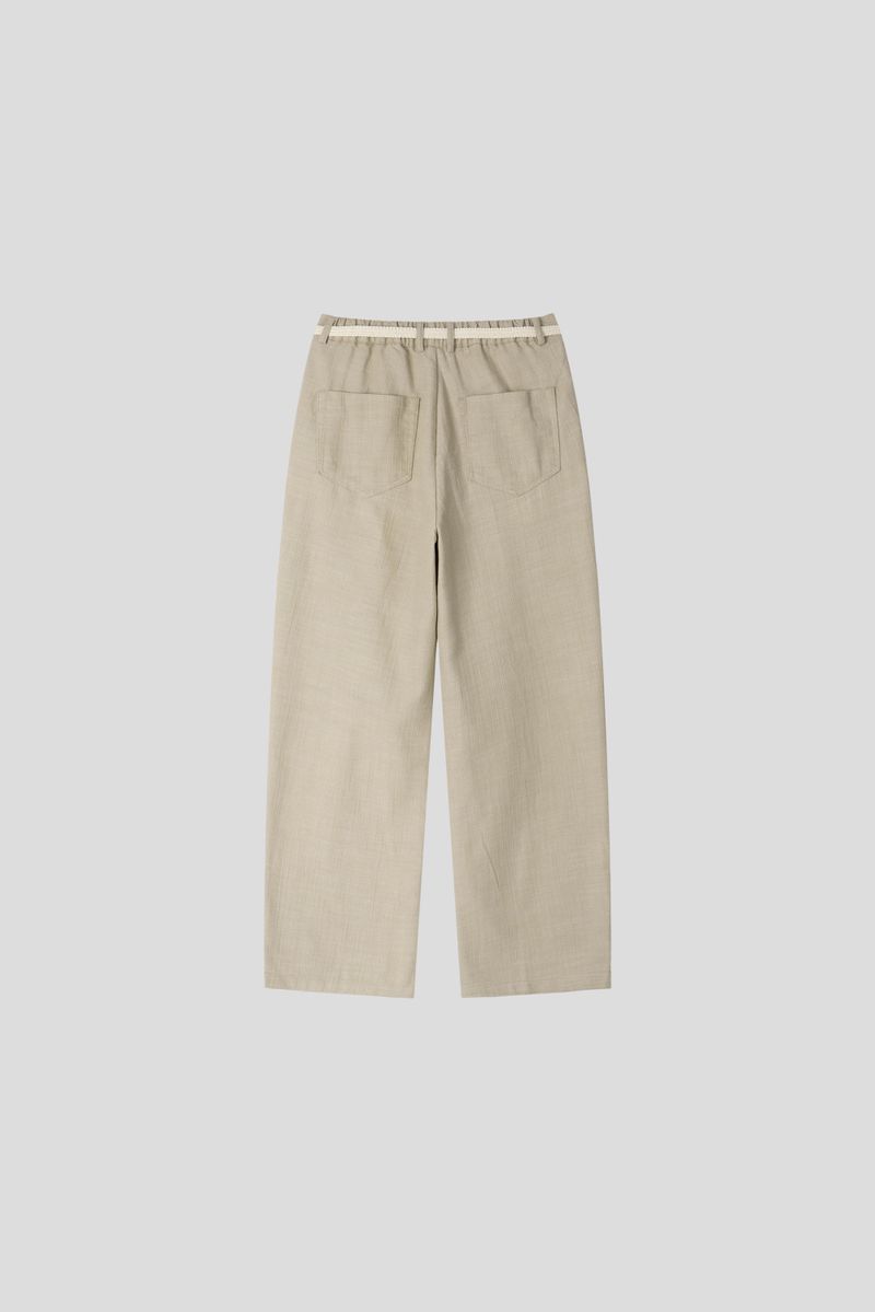 Olin linen two tuck wide denim