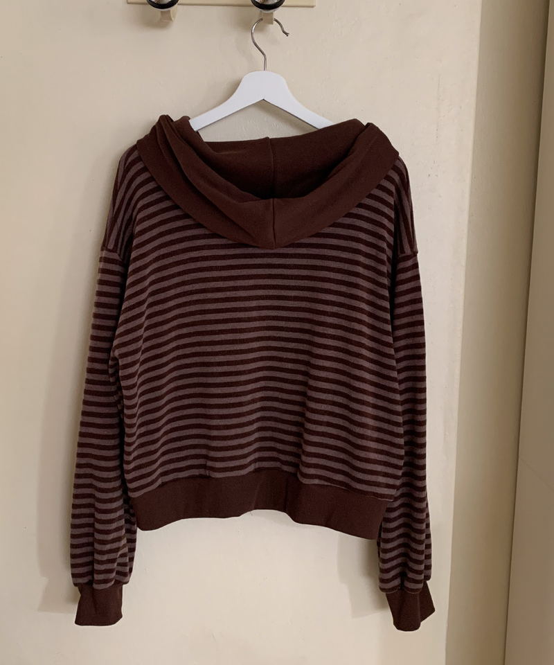 Holic Dangora Knitwear Hooded Zip-Up