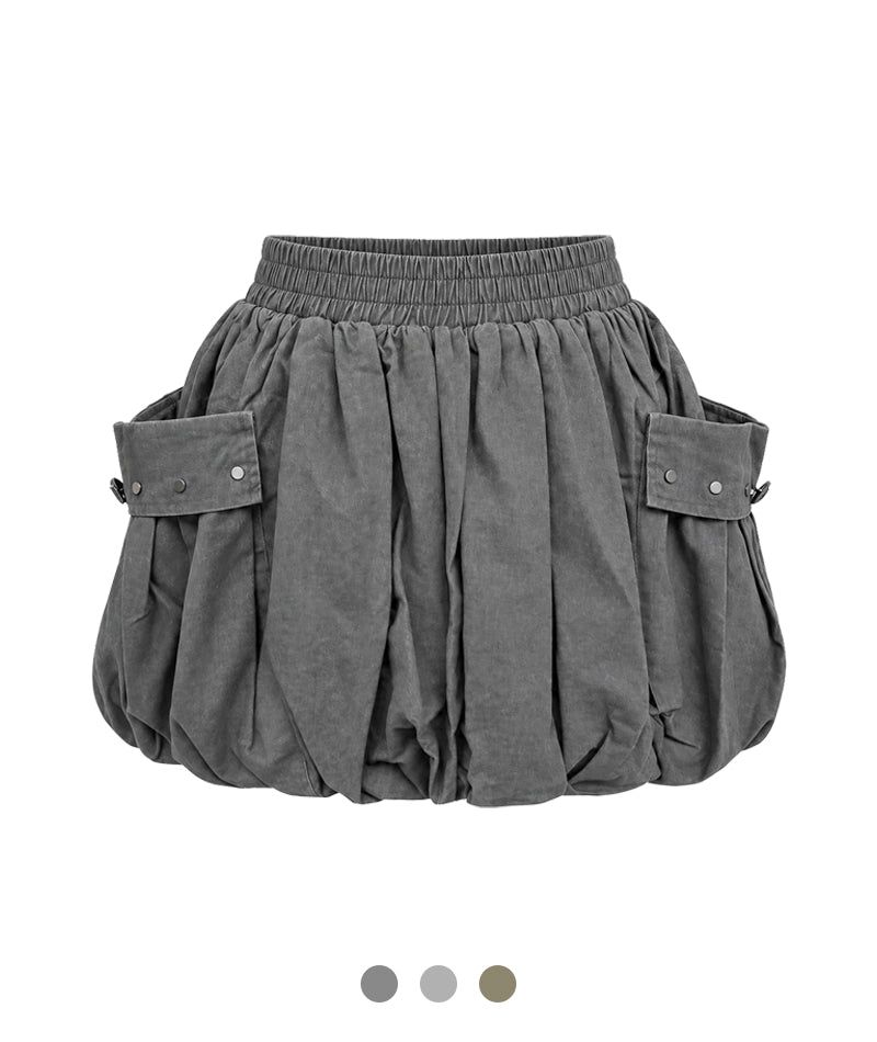 Cozy&Kitsch（コージーアンドキッチ）の「ルナ ウォッシュド カーゴ バルーン スカート（スカート）」