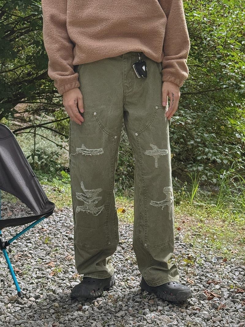ASCLO（エジュクロ）の「[A-P9919] ヴィンテージカットカーペンターパンツ (3色)（Pants）」
