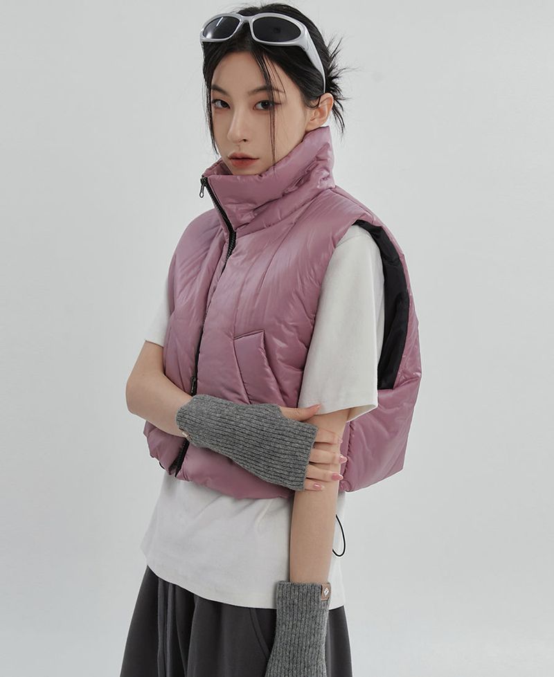 (UNISEX)グルークロップベストダウン